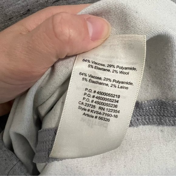 Aritzia Wilfred Lis Skirt High Rise Pull On Pencil Skirt Heathered Gray - Picture 12 of 12